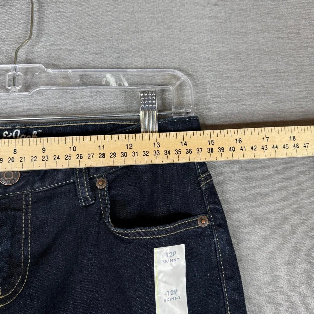 Cat & Jack Girls Skinny‎ Jeans  Size 12P Dark Wash Denim